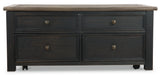 Tyler Creek Grayish Brown/Black Lift Top Coffee Table (Online Special Price) - Ornate Home