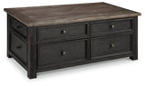 Tyler Creek Grayish Brown/Black Lift Top Coffee Table (Online Special Price) - Ornate Home