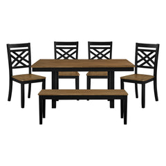 Tyler Gray 6pc Dining Set - Ornate Home