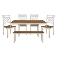 Tyler Tan 6pc Dining Set - Ornate Home