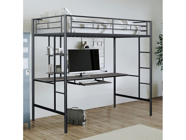 Tymon Black Bunk Bed - Ornate Home