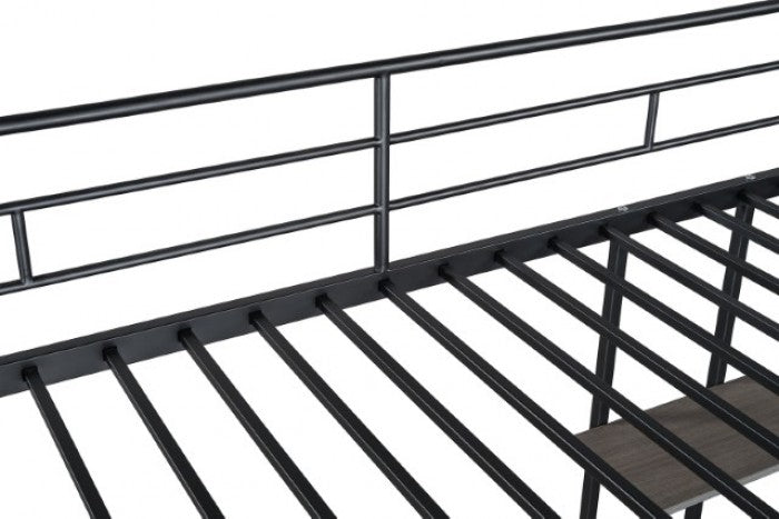 Tymon Black Bunk Bed - Ornate Home
