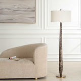 Tyree Brown Marble Floor Lamp - Ornate Home