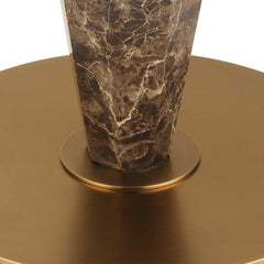 Tyree Brown Marble Floor Lamp - Ornate Home