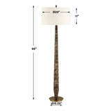 Tyree Brown Marble Floor Lamp - Ornate Home