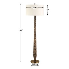 Tyree Brown Marble Floor Lamp - Ornate Home