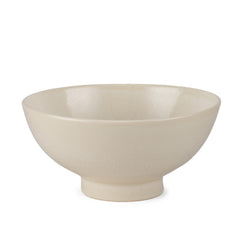 Tyren Cream Glazed Decorative Round Ceramic Bowl - Ornate Home