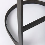 Tyson Black Leather with Metal Frame Bar Stool - Ornate Home