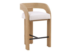 Tyson Cream/Natural Counter Stool - Ornate Home