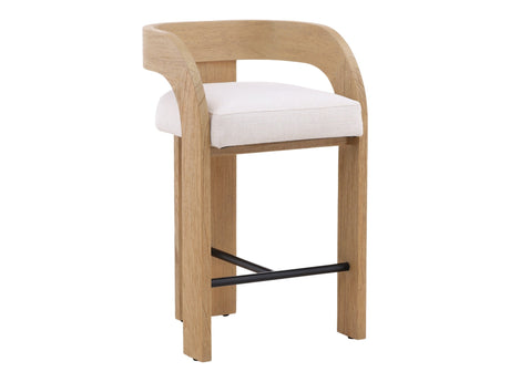 Tyson Cream/Natural Counter Stool - Ornate Home