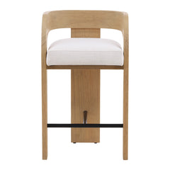 Tyson Cream/Natural Counter Stool - Ornate Home
