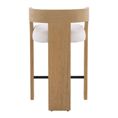 Tyson Cream/Natural Counter Stool - Ornate Home