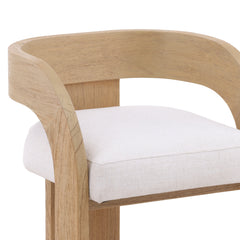 Tyson Cream/Natural Counter Stool - Ornate Home