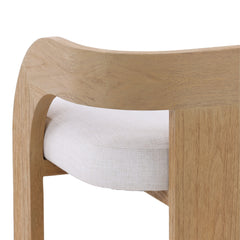 Tyson Cream/Natural Counter Stool - Ornate Home