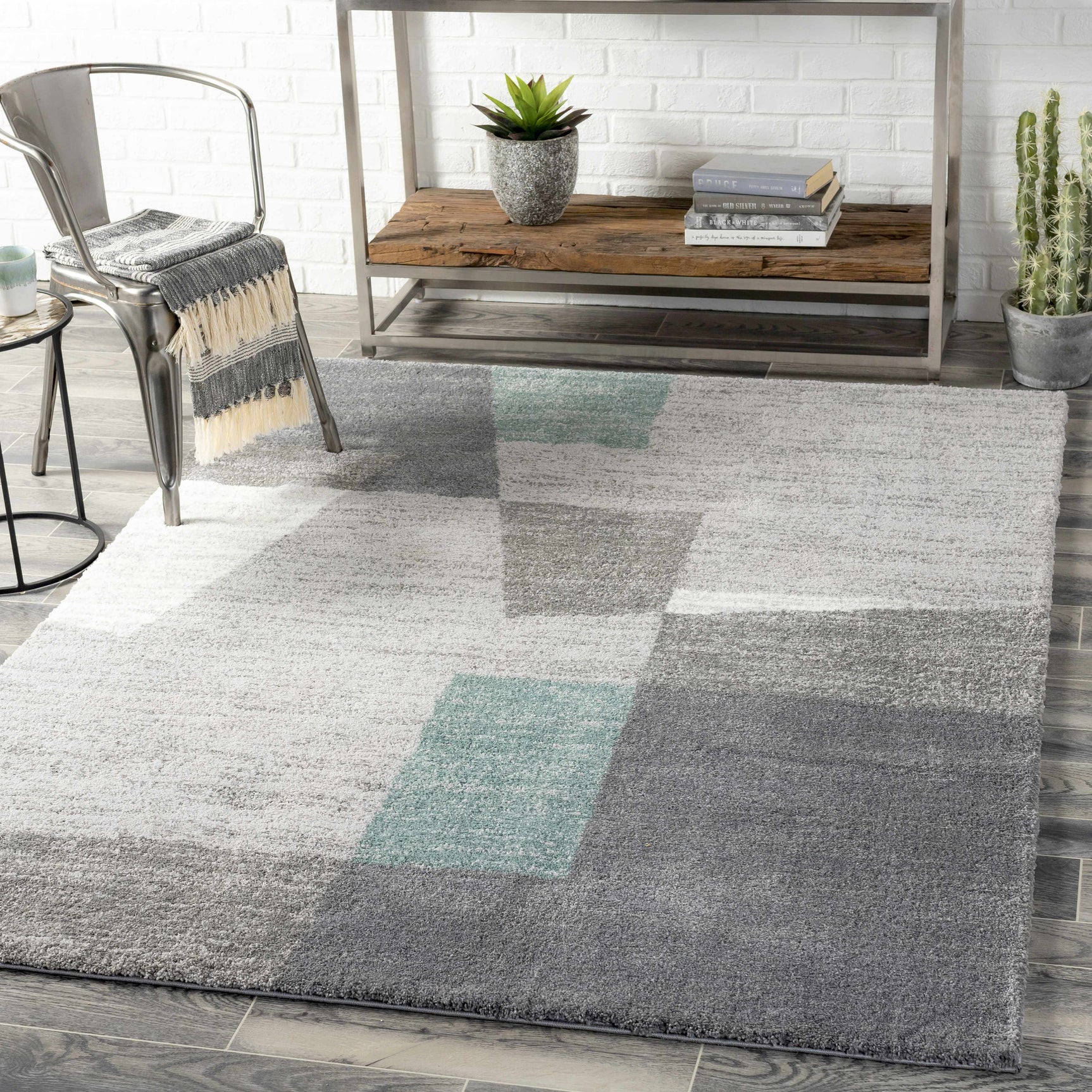 Tytherington Geometric Sage Area Rug - Clearance - Ornate Home