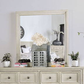 Tywyn Antique White Mirror - Ornate Home