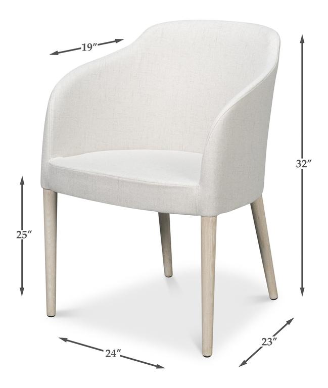 Urban Lounge White Occasional Contemporary Chair