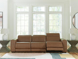 Magic Man Caramel 3-Piece Power Reclining Sectional Sofa (Online Special Price)