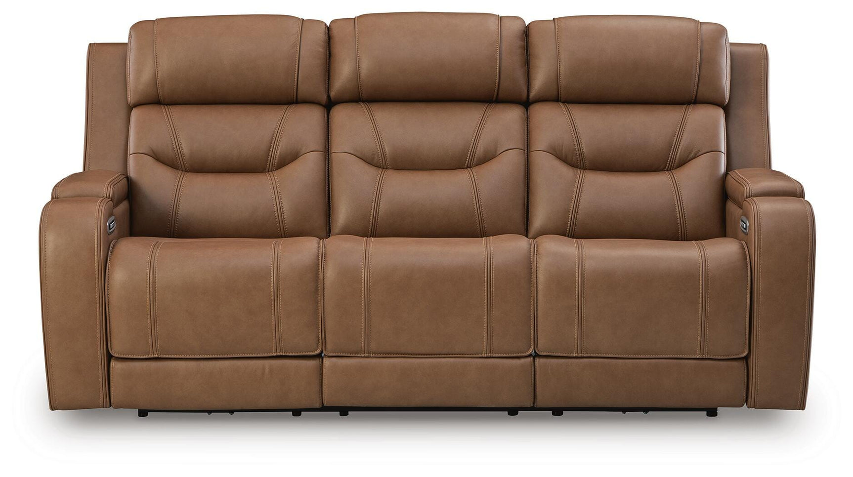 Knightington Caramel Power Reclining Sofa, Loveseat and Recliner (Online Special Price)