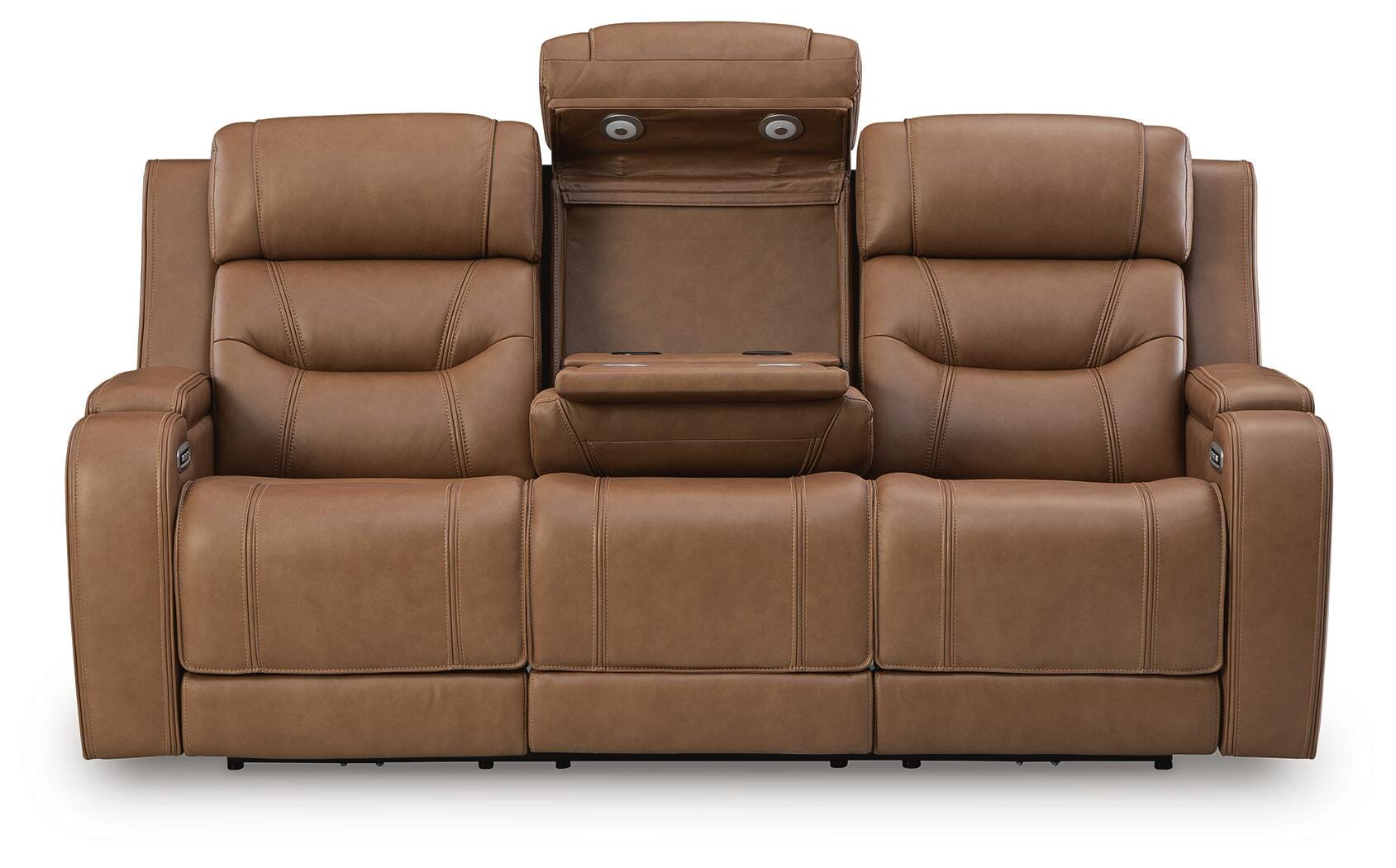 Knightington Caramel Power Reclining Sofa, Loveseat and Recliner (Online Special Price)
