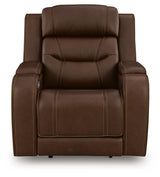 Dreamer Brown Power Recliner with Audio Seating