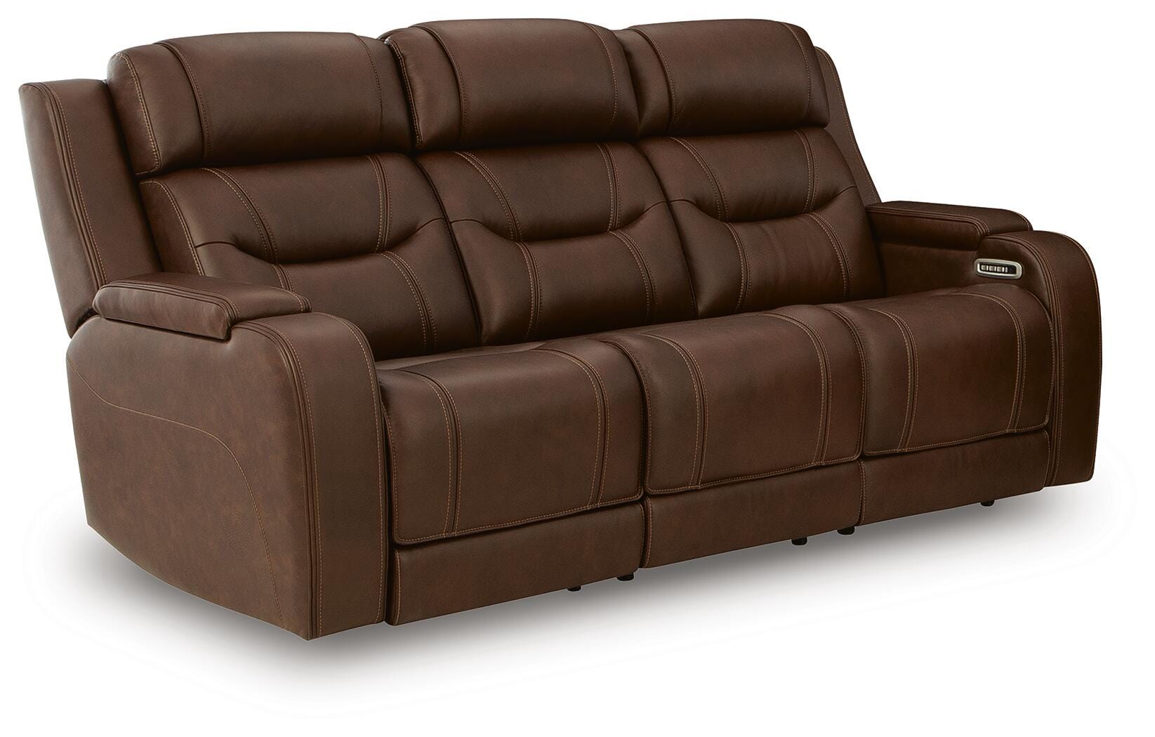 Dreamer Brown Power Reclining Sofa with Audio Seating (Online Special Price)