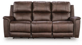 Beryton Espresso Power Reclining Sofa