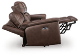 Beryton Espresso Power Reclining Sofa