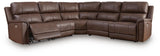 Beryton Espresso 5-Piece Power Reclining Sectional