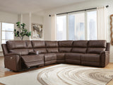 Beryton Espresso 6-Piece Power Reclining Sectional