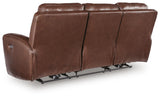 Bexhurst Mahogany Power Reclining Sofa and Loveseat