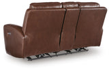 Bexhurst Mahogany Power Reclining Sofa and Loveseat