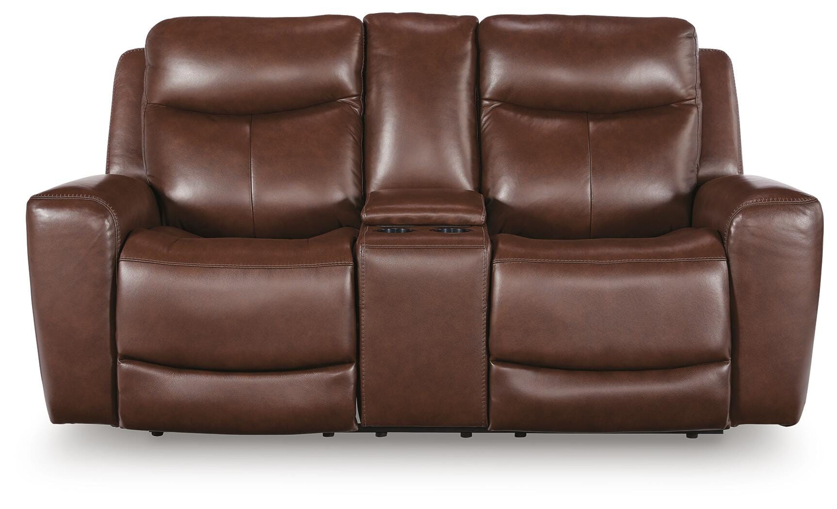 Bexhurst Mahogany Power Reclining Sofa and Loveseat