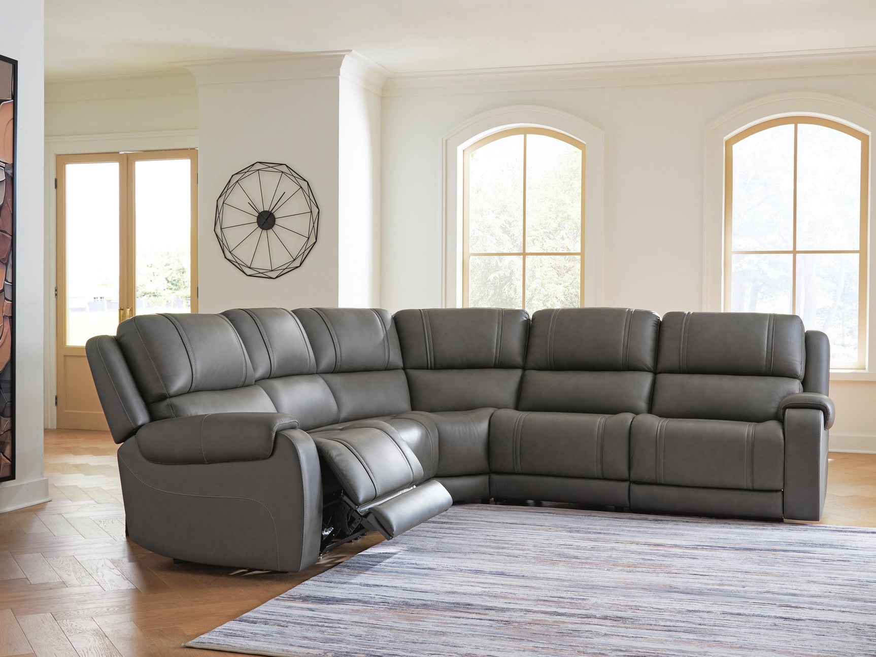 5Z - Pittson Anchor 5-Pc Power Reclining Sectional