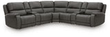 5Z - Pittson Anchor 7-Piece Power Reclining Sectional with 2 Storage Consoles (Online Special Price)