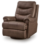 Dolinger Espresso Swivel Glider Recliner (Online Special Price)