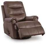 Dolinger Espresso Swivel Glider Recliner (Online Special Price)