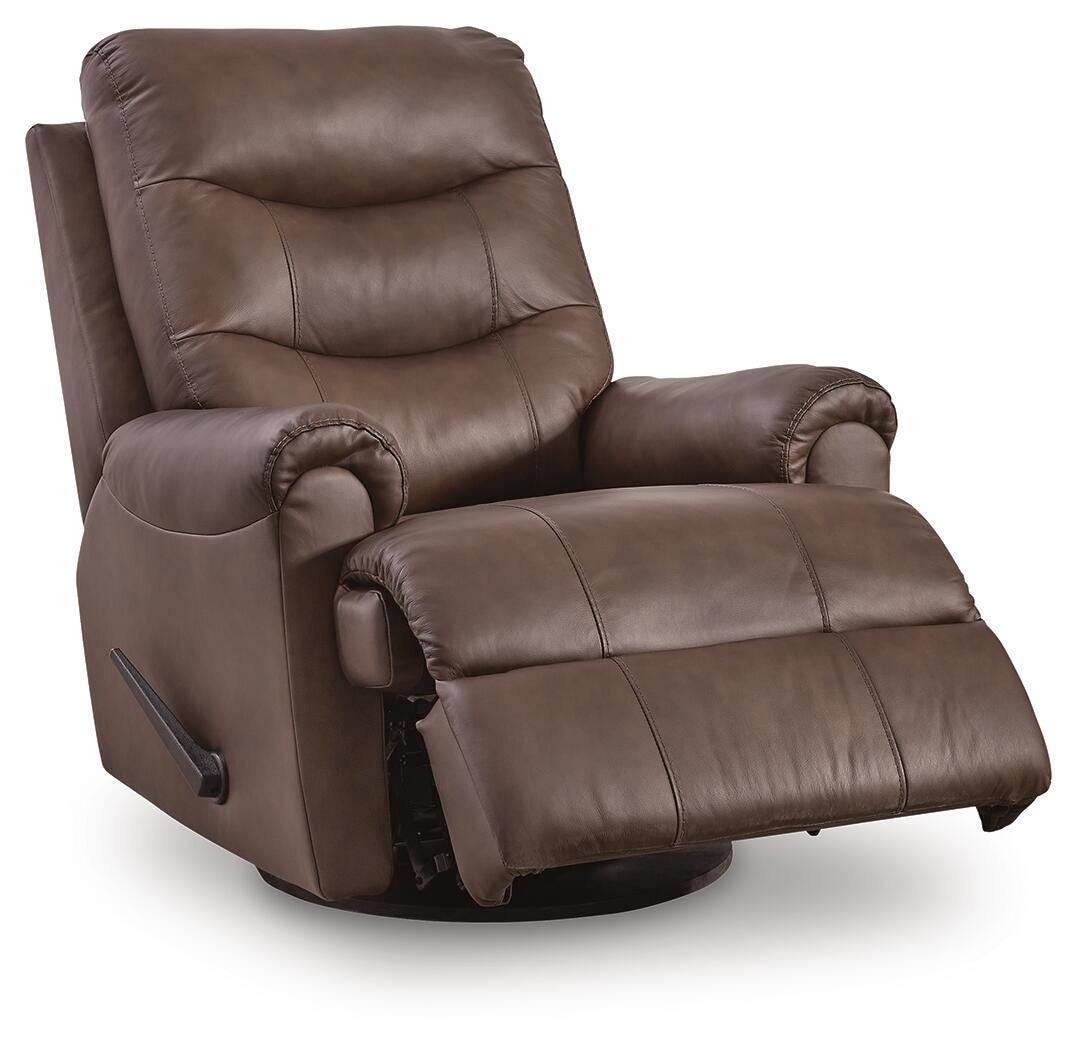 Dolinger Espresso Swivel Glider Recliner (Online Special Price)