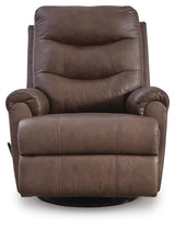 Dolinger Espresso Swivel Glider Recliner (Online Special Price)