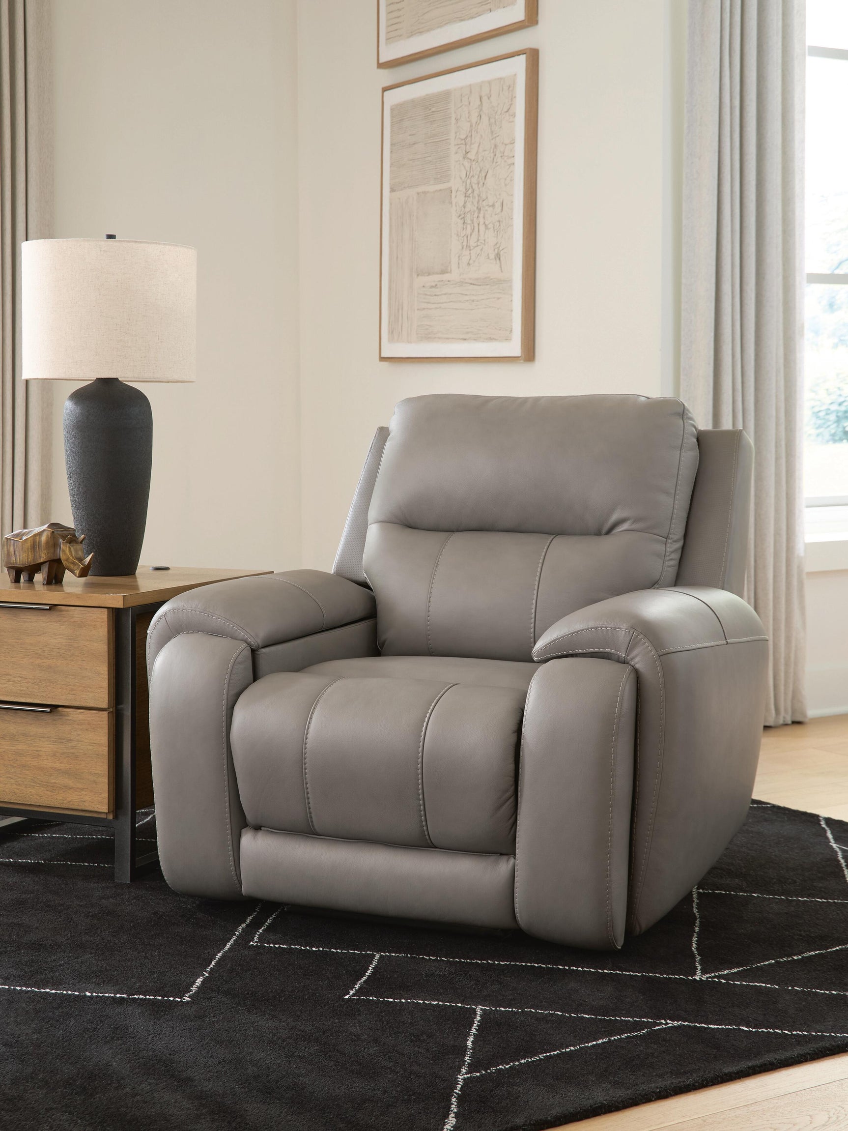 Real Moments Ash Power Recliner w/Audio Seating (Online Special Price)