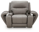 Real Moments Ash Power Recliner w/Audio Seating (Online Special Price)