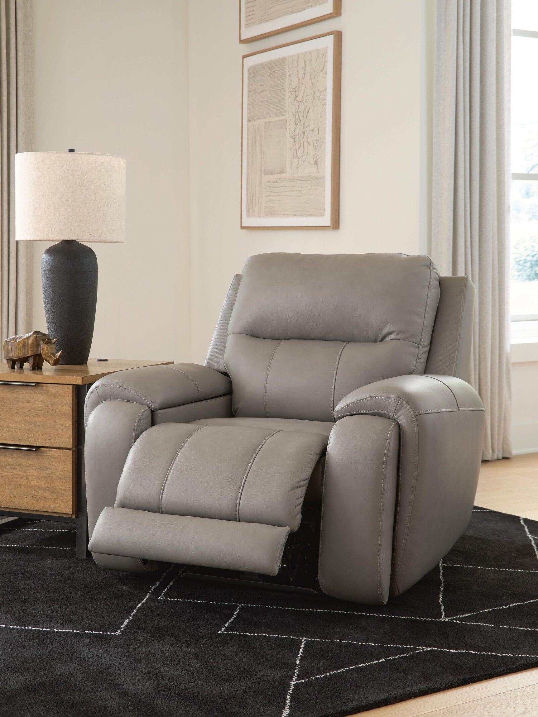 Real Moments Ash Power Recliner w/Audio Seating (Online Special Price)