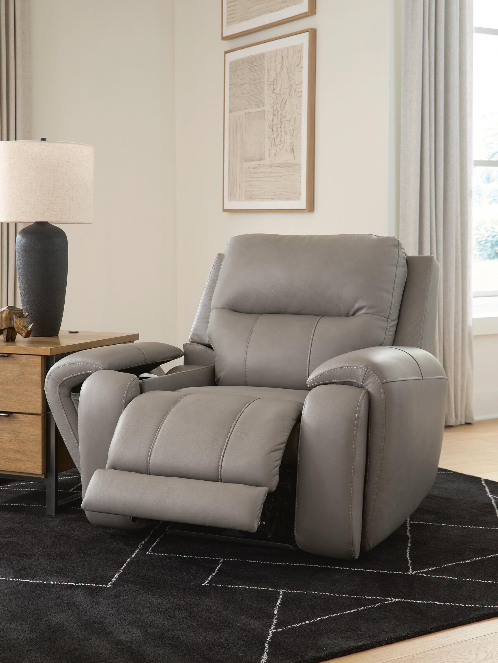 Real Moments Ash Power Recliner w/Audio Seating (Online Special Price)
