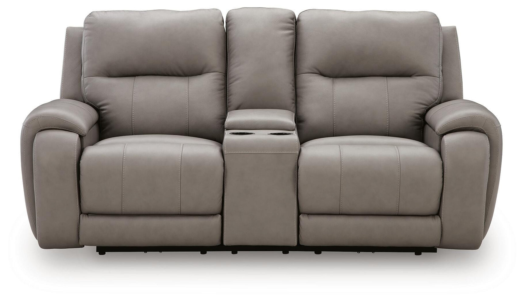Real Moments Ash Power Reclining Loveseat with Audio Seating