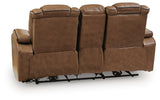 Gruaro Amber Power Reclining Loveseat with Console