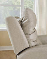 Motion-Max Stonewash Swivel Glider Power Recliner