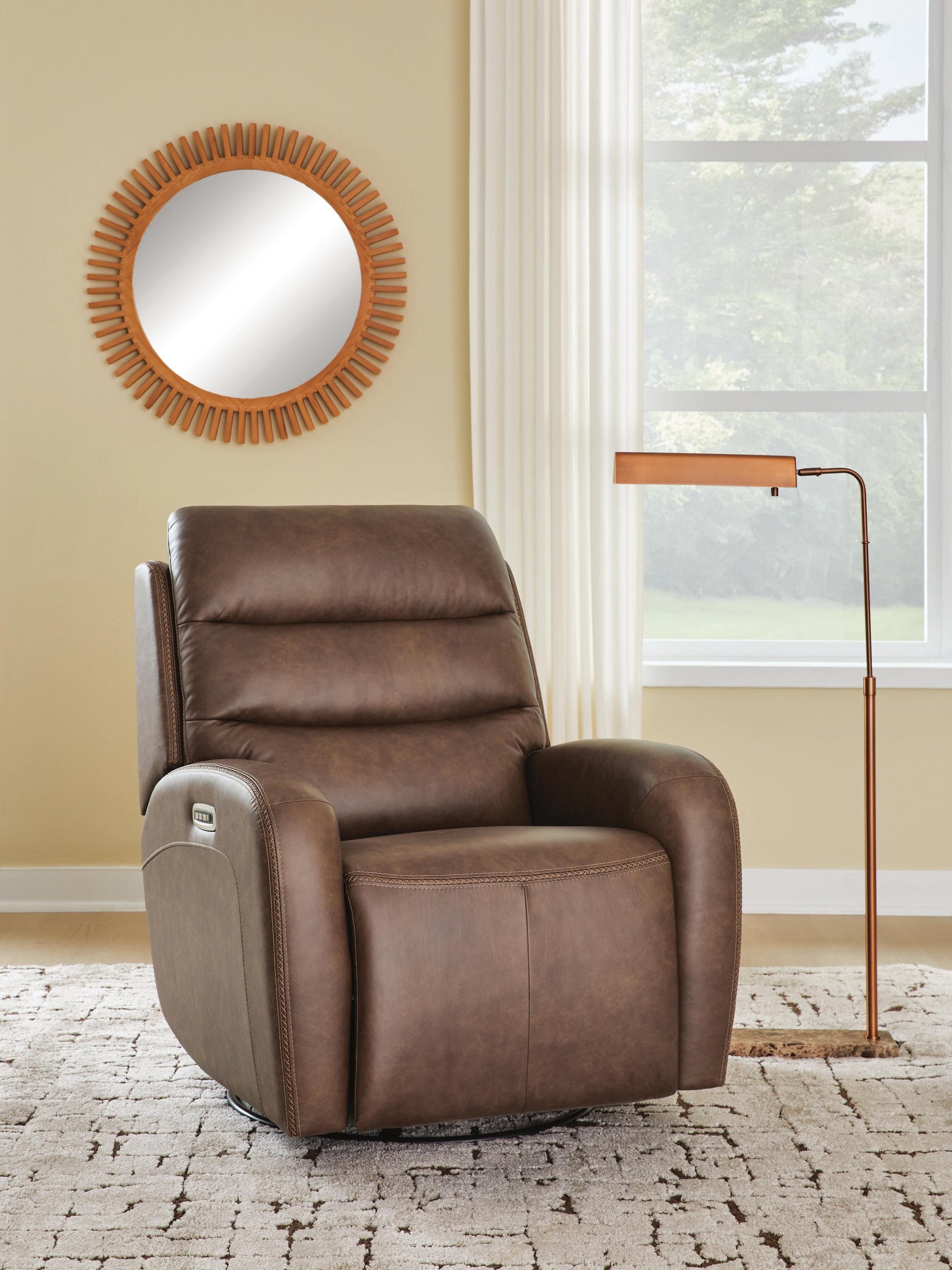 Motion-Max Saddle Swivel Glider Power Recliner (Online Special Price)