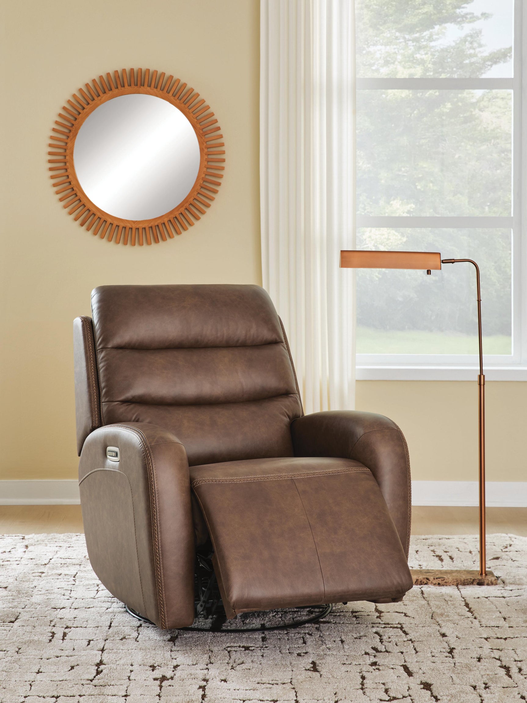 Motion-Max Saddle Swivel Glider Power Recliner (Online Special Price)