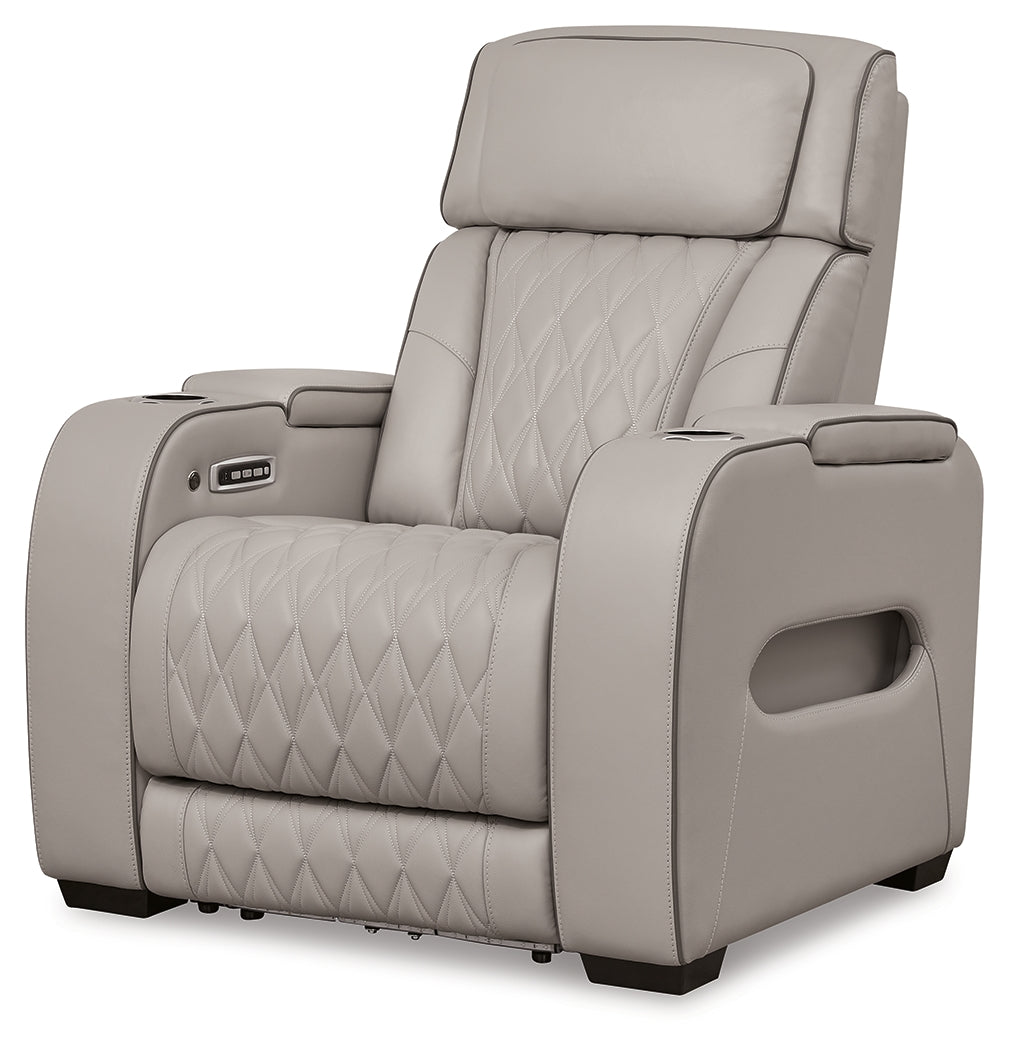 Boyington Gray Power Recliner - Ornate Home