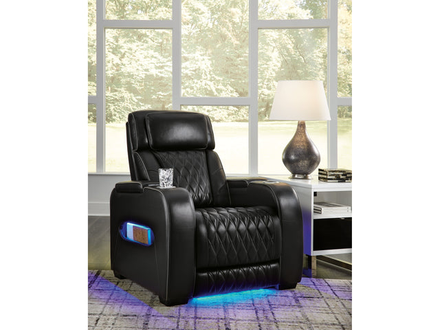 Boyington Black Power Recliner - Ornate Home